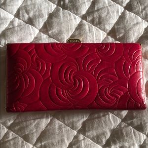 Embossed leather Lodis wallet/clutch
